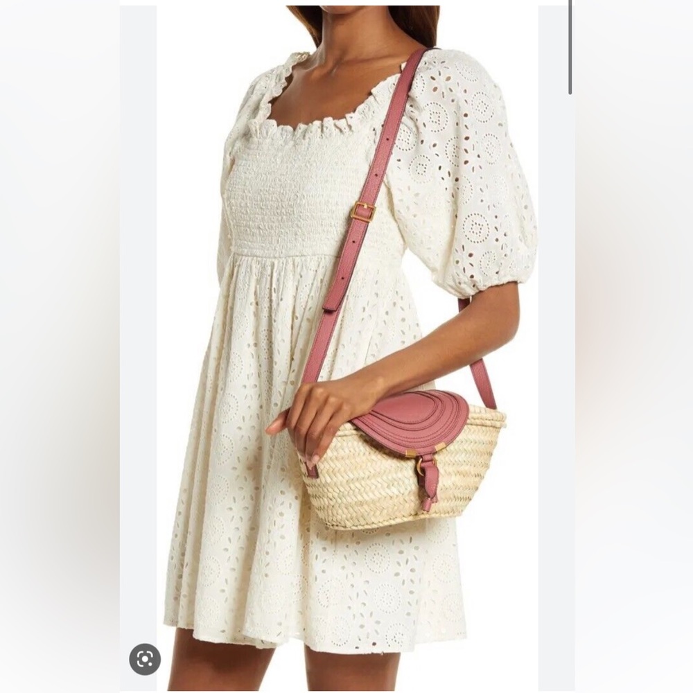 Brand New Chloe Marcie Raffia tote
